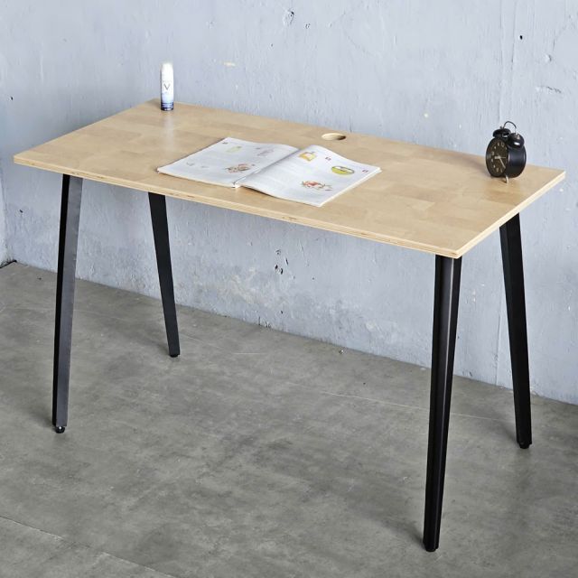 Bàn làm việc 120x60cm gỗ plywood vân Cut Trunk hệ Đa Giác HDG023