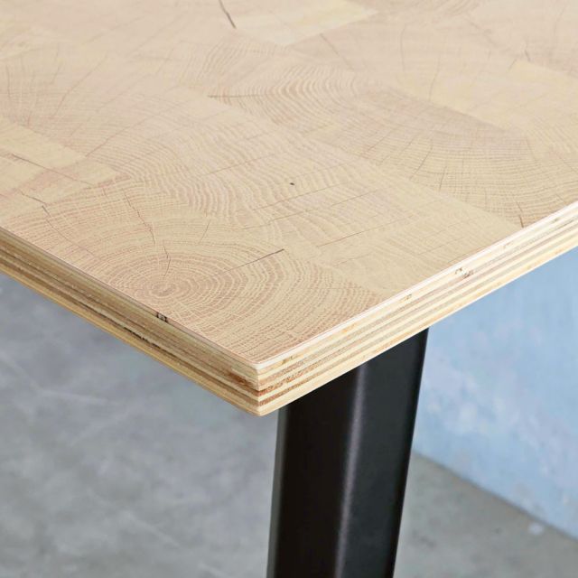 Bàn làm việc 120x60cm gỗ plywood vân Cut Trunk hệ Đa Giác HDG023