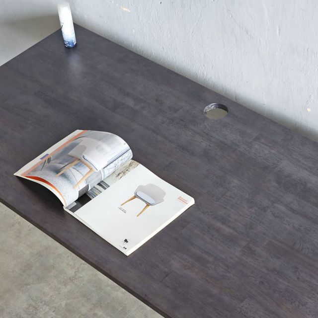 Bàn làm việc 60x120cm hệ Trian chân sắt tam giác HBTA002