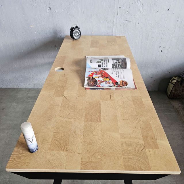 Bàn làm việc 140x60cm gỗ plywood vân Cut Trunk SPD68235