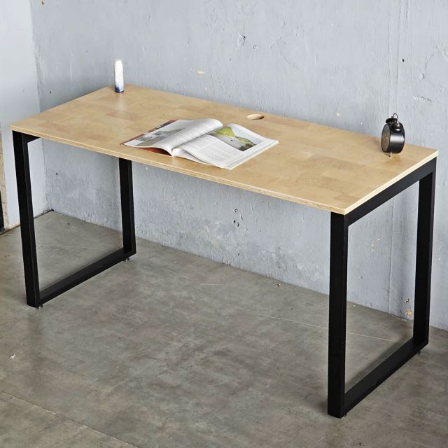 Bàn làm việc 140x60cm gỗ plywood vân Cut Trunk hệ Rectang HBRT104