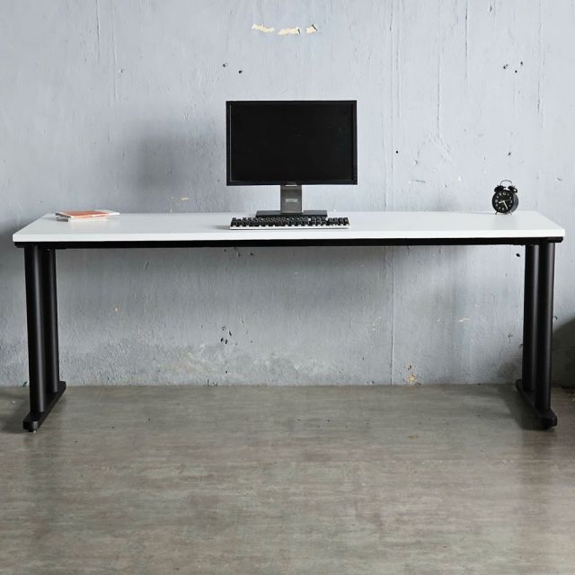 Bàn làm việc 200x70cm gỗ tràm chân sắt hệ TIO HBTO026