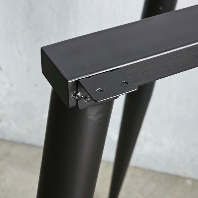 Chân sắt ống CONE cho bàn ăn tròn sơn tĩnh điện CHBBA035