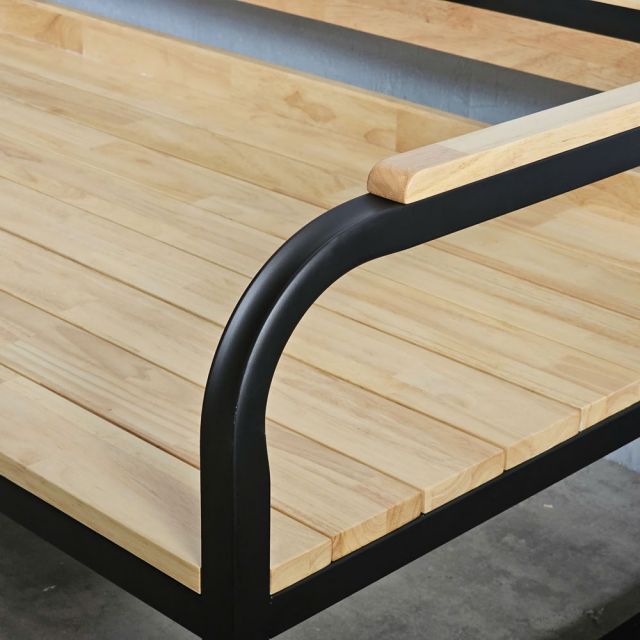 Ghế băng dài 190x70x52cm gỗ cao su GBD050