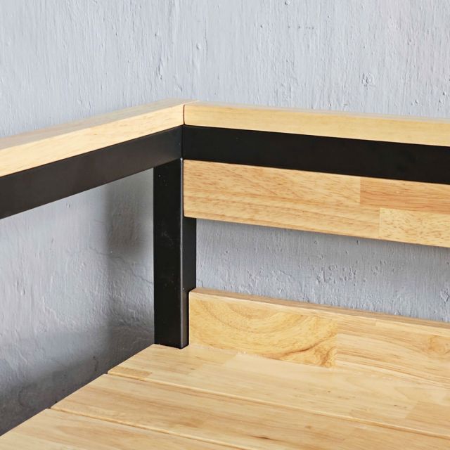 Ghế băng dài 190x70x52cm gỗ cao su GBD050