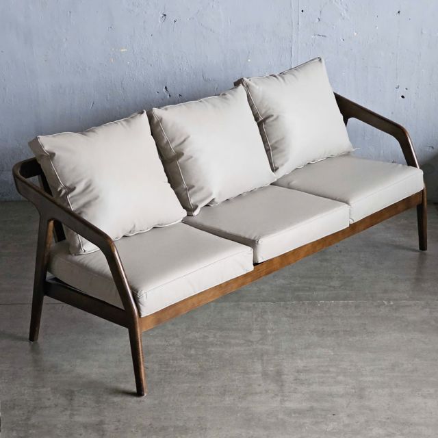 Sofa băng Kana khung gỗ Ash nệm simili SFB68067