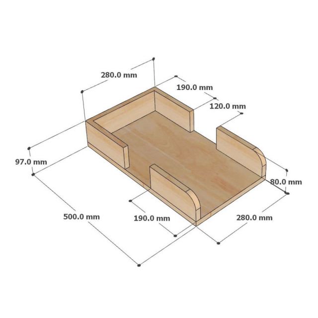 Giá treo CPU gỗ cao su KCPU68022