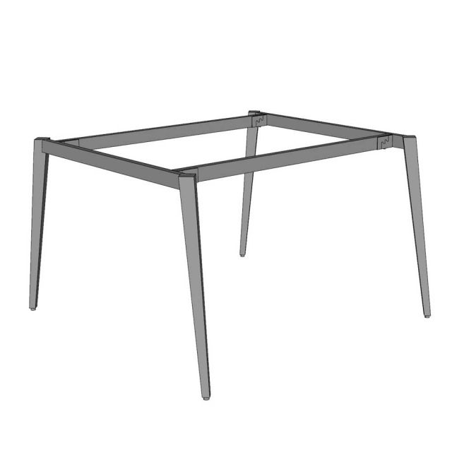 Chân sắt lắp ráp cho bàn cụm 120x120cm hệ Tứ Giác Côn CBHD007