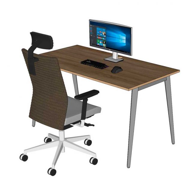 Chân sắt lắp ráp cho bàn 140x70cm hệ Tứ Giác Côn CBHD004