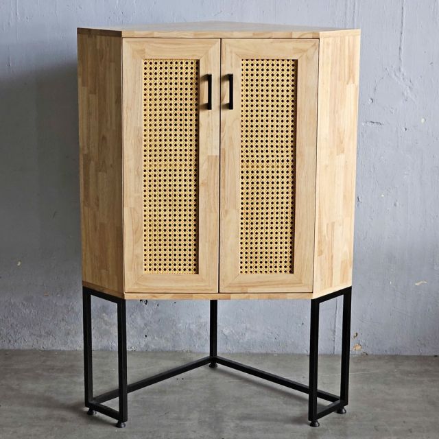 Kệ góc tường 60x60x120cm gỗ cao su KGT68033