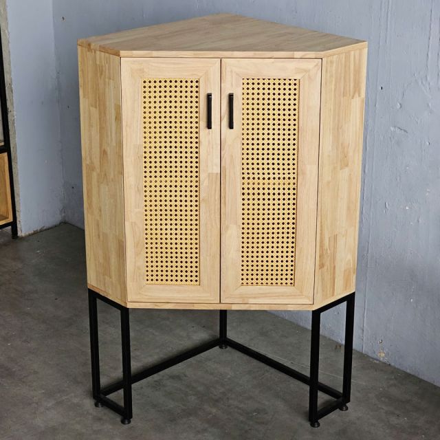 Kệ góc tường 60x60x120cm gỗ cao su KGT68033