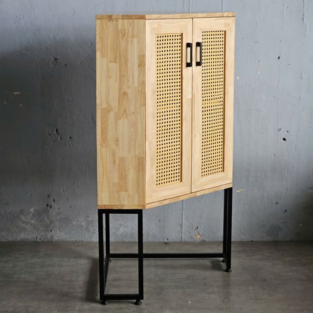 Kệ góc tường 60x60x120cm gỗ cao su KGT68033