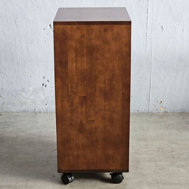 Kệ hồ sơ di động 40x30x75cm gỗ cao su THS68073
