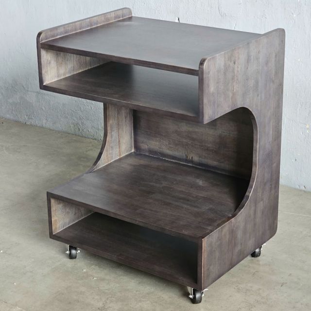 Kệ di động để máy in gỗ tự nhiên TCN68039