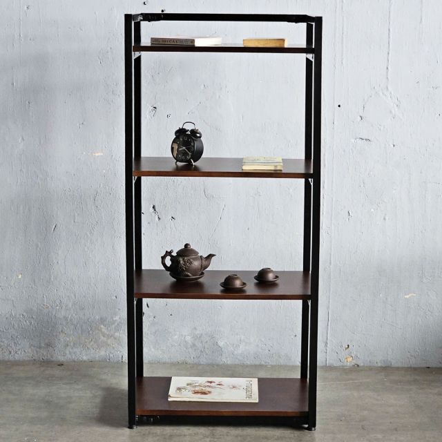 Kệ sách 4 tầng 60x40x130cm gỗ cao su KS68287