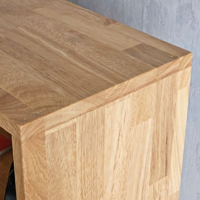 Kệ sách có ngăn tủ 60x26x180cm gỗ cao su KS68290