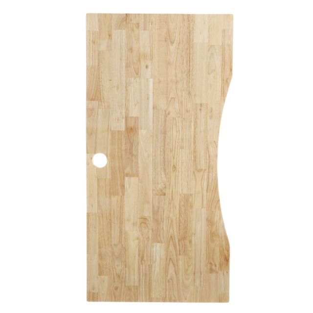 Mặt bàn làm việc cắt khuyết 120x60cm gỗ cao su dày 17mm MB052