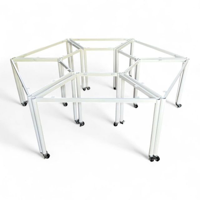 Bộ 6 chân bàn hình thang di động - HCLG008