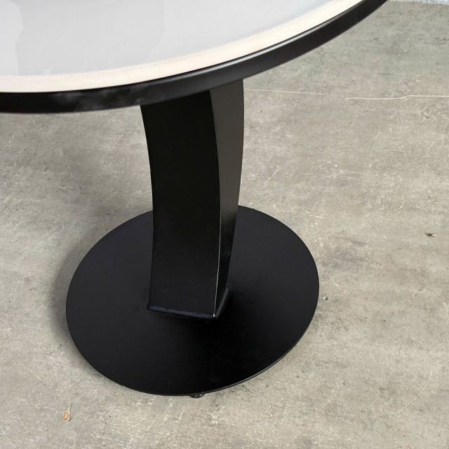 Bàn tab sofa tròn 50x50cm mặt đá ceramic SST038