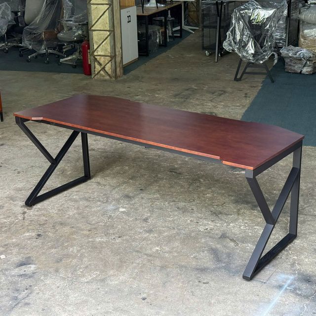 Bàn Gaming chữ K 200x80cm gỗ cao su GD68092