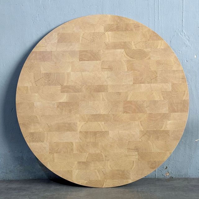 Mặt bàn tròn đường kính 120cm gỗ Plywood vân Cut Trunk - MB053