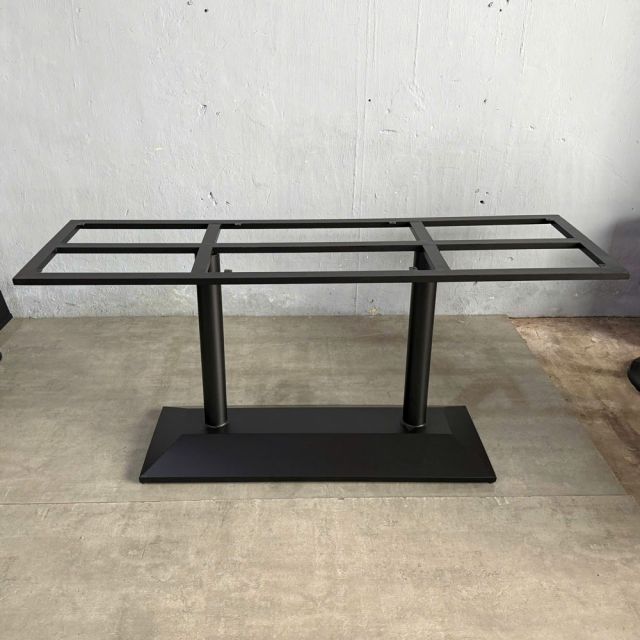 Chân sắt 2 trụ cho bàn ăn 160x50cm sơn tĩnh điện CHBBA043