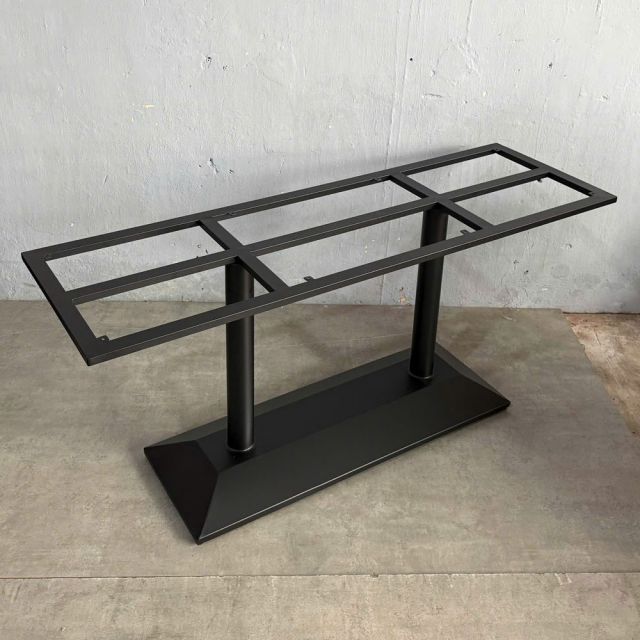 Chân sắt 2 trụ cho bàn ăn 160x50cm sơn tĩnh điện CHBBA043