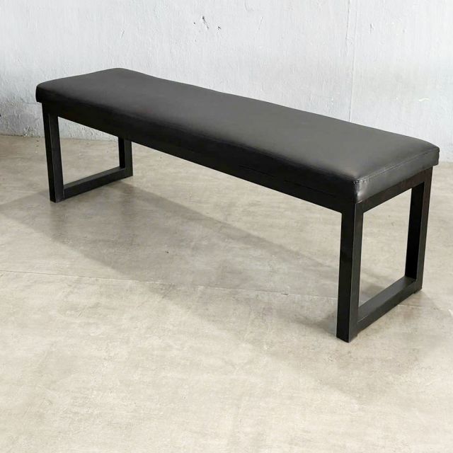 Ghế băng dài bọc nệm PU khung sắt GBD024