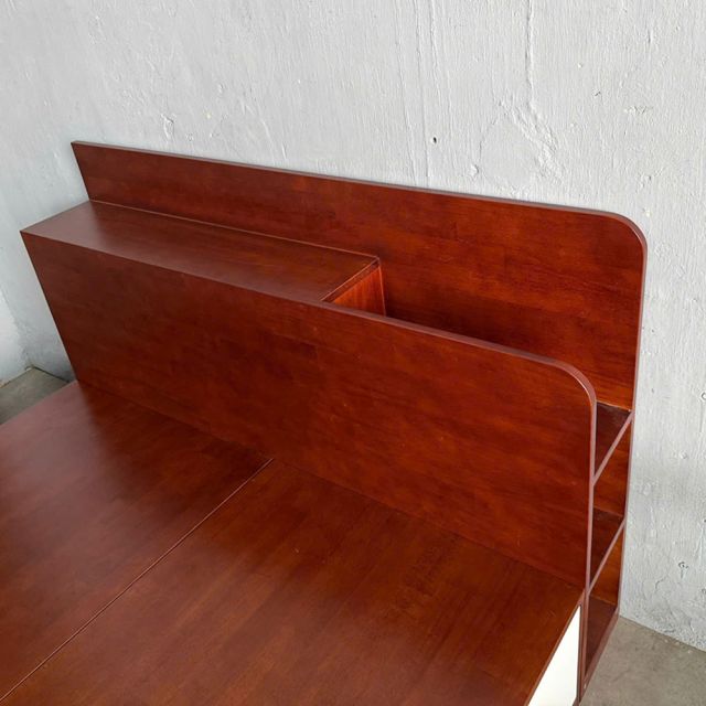 Giường ngủ 140cm gỗ cao su có hộc kéo - GN68050