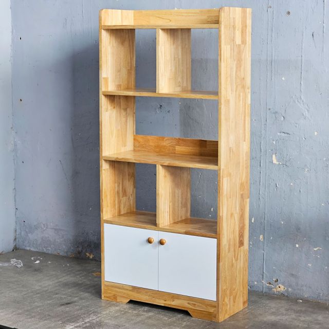 Kệ sách LAMI gỗ cao su 70x30x150cm - KS68292
