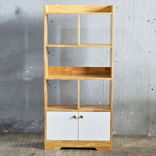 Kệ sách LAMI gỗ cao su 70x30x150cm - KS68292
