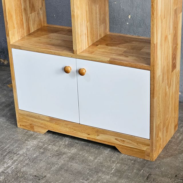 Kệ sách LAMI gỗ cao su 70x30x150cm - KS68292