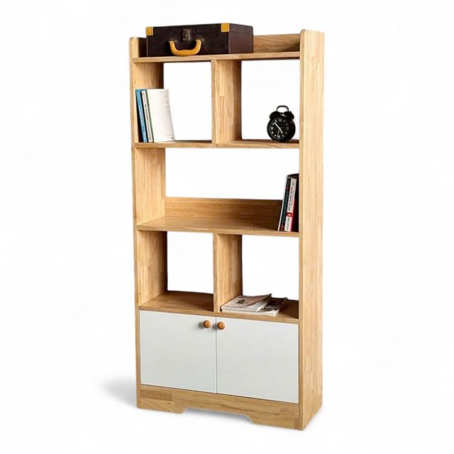 Kệ sách LAMI gỗ cao su 70x30x150cm - KS68292 Kệ sách LAMI gỗ cao su 70x30x150cm - KS68292