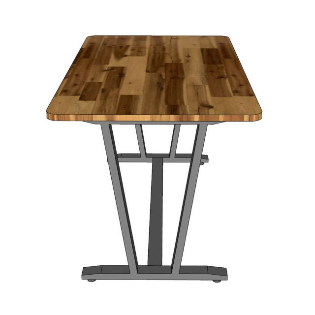 Bàn ăn VAP 140x80cm Gỗ Tràm chân sắt sơn tĩnh điện - BA68212