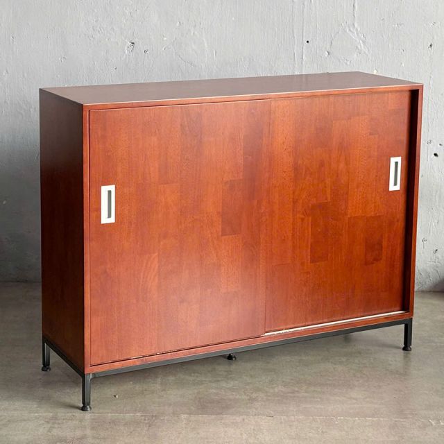 Tủ gỗ Cao Su cửa lùa 120x37x90cm -  KTB68204