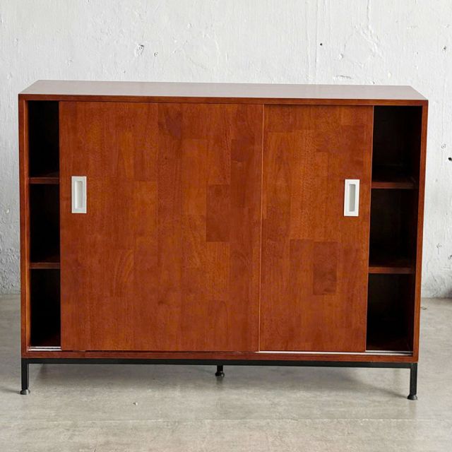 Tủ gỗ Cao Su cửa lùa 120x37x90cm -  KTB68204
