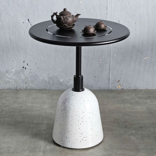 Bàn cafe tròn 60cm chân bê tông giả đá mài CFD68246