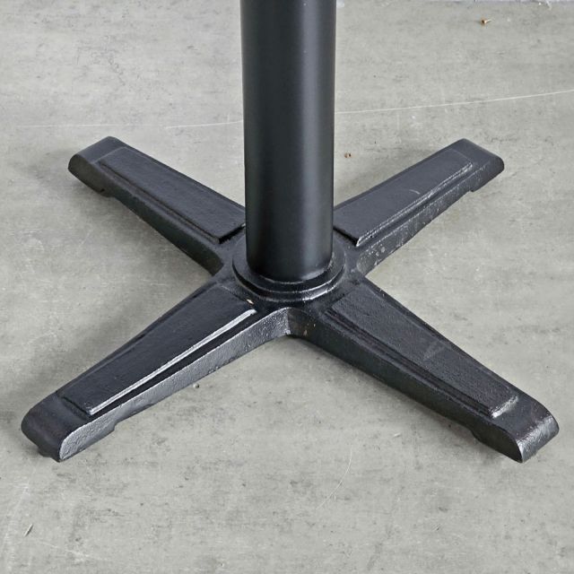 Bàn cafe vuông 70x70cm gỗ tràm chân sắt chữ X đúc CFD68247