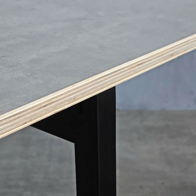 Bàn cụm 4 người 200x120cm gỗ plywood hệ Slean HBSL041