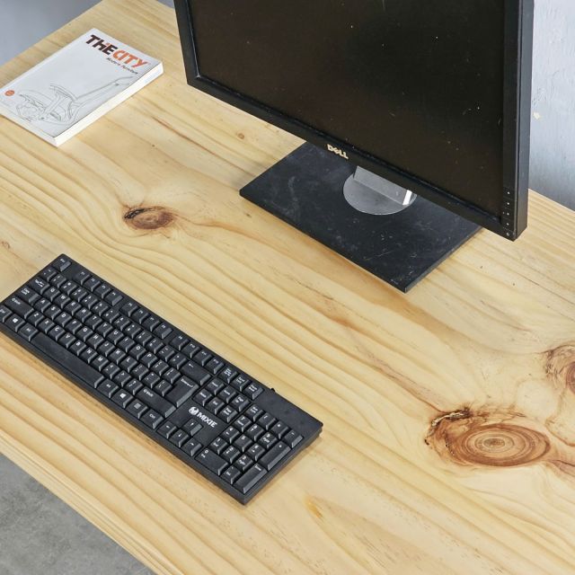 Bàn đơn giản SimpleDesk gỗ thông dày 45mm ( 60x120x75cm)
