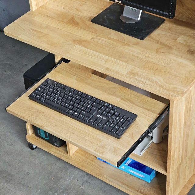 Bàn máy tính, máy in Printo 90x50cm gỗ cao su COD68059