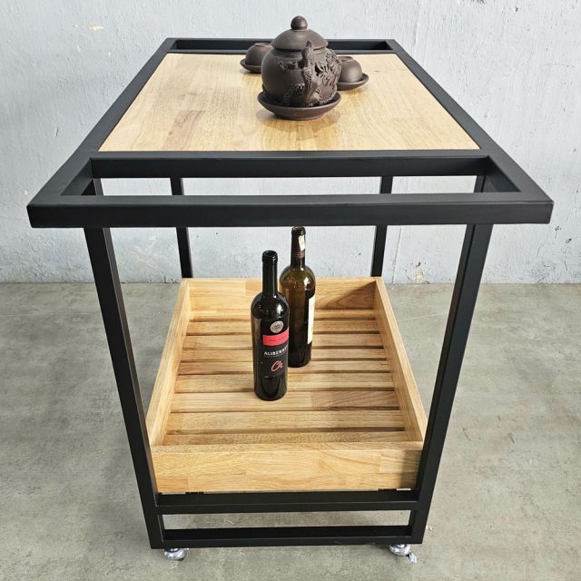 Kệ bếp Kitchenshelf gỗ 2 tầng - 95x50x75 (cm)