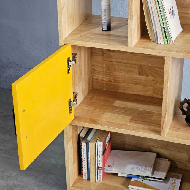 Kệ sách hiện đại BOTA gỗ cao su 80x30x175cm - KS68293