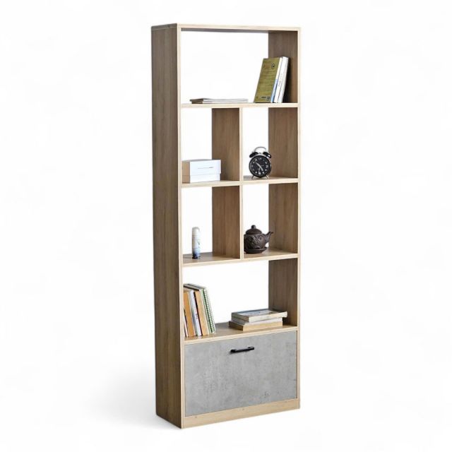 Kệ sách FIRO 60x25x170cm gỗ plywood KS68300 Kệ sách FIRO 60x25x170cm gỗ plywood KS68300