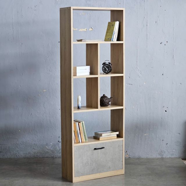 Kệ sách FIRO 60x25x170cm gỗ plywood KS68300