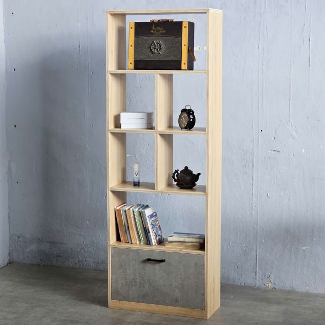 Kệ sách FIRO 60x25x170cm gỗ plywood KS68300