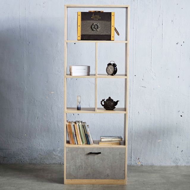 Kệ sách FIRO 60x25x170cm gỗ plywood KS68300