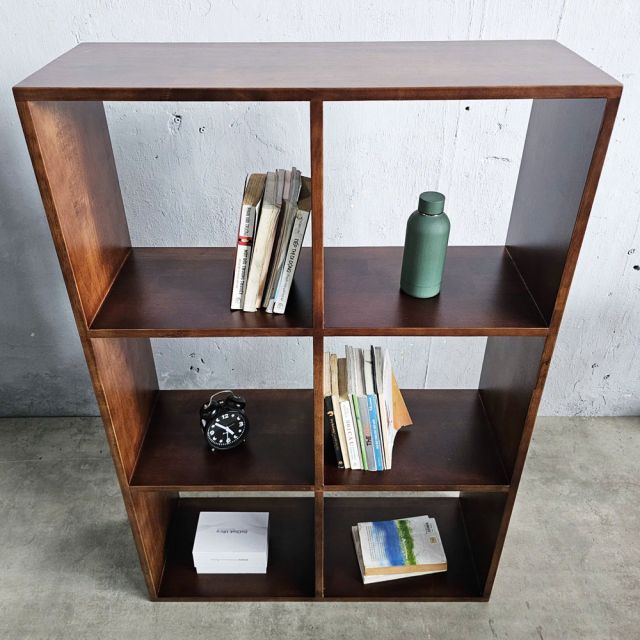Kệ sách Limba 80x28x120cm gỗ cao su KS68306
