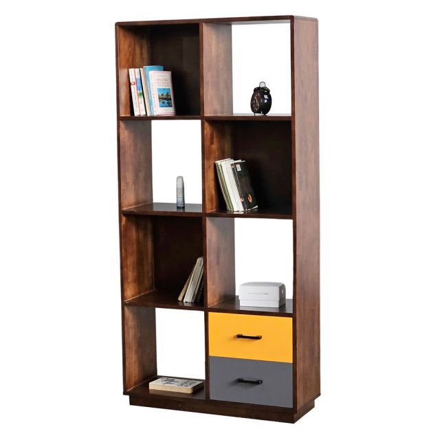 Kệ sách ô vuông Softa 80x30x160cm gỗ cao su KS68302 Kệ sách ô vuông Softa 80x30x160cm gỗ cao su KS68302