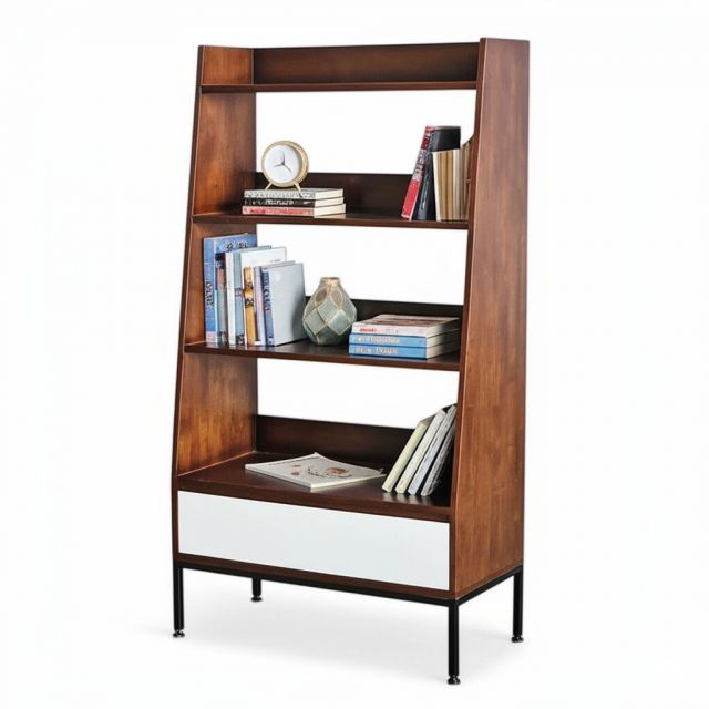 Kệ sách Angle 80x40x150cm gỗ cao su KS68301 Kệ sách Angle 80x40x150cm gỗ cao su KS68301